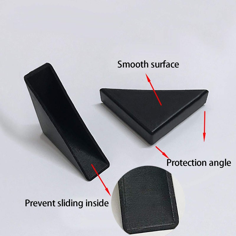 YouU Plastic Corner Protectors- 20 Pcs Shape Triple-cornered Glass Corner Protector Cushion 10mm x 75mm for Corner Protection of Glass Corners, Tiles, Stones and Angle Steel - Image 5